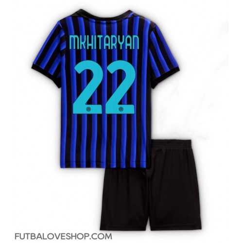 Dres Inter Milan Henrikh Mkhitaryan #22 Domáci pre deti 2025-26 Krátky Rukáv (+ trenírky)